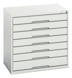 Bott Verso the Bott budget range, lighter duty lower spec cabinets cupboard Verso 800Wx550Dx800H 7 Drawer Cabinet